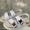 Tasarımcı Terlik Sandaletler Erkek Kadınlar Cork Düz Terlik Süet Deri Slide Flip Flops Toka Kayış Pamuk Platform Slaytlar