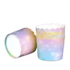 Party Supplies Baking Decorative Cupcake Versatile Stylish Starry Sky Star Liners Cups Gradient Högkvalitativ muffin Delikat