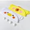 Cajas de almacenamiento Bolsa de baño Capacidad de dibujos animados con malla transparente Gran succión Secación rápida para baño de bebé