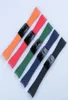 Banda de relógio final curvo de 20 mm e clasco polido preto Silicone Black Navy Green Orange Red Rubber Watch Band para Rol Strap Sub GMT DA5324710