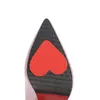 2024 1 paire Love Heart Heart High Heel Anti-Slip Auto-Adhesive Protective Sole Stickers Red Love Forme non glissée Protect Pads Cushion Sole, Sure,