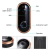 Doorbells Smart Wi -Fi Doorbell Intercom 1080p wideo drzwi pierścienia dzwonek z aparatem IR Wejście alert Bezprzewodowy Bezpieczeństwo