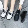 Casual Shoes Loafers Female 2024 Spring Joker Thick With British Wind System Flat Single White Small Leather