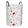 Laundry Bags Cartoon Funny Hamper Large Clothes Storage Basket Nursing Toys Bin Organizer For Kids