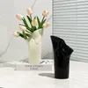 Vases Black Ceramic Vase Home Flower Arrangement Living Room Modern Creative Small Fresh Decoration