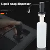 Dispensateur de savon liquide noir mat pour lavabo de cuisine 250 ml plats laver la bouteille détergente