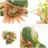 Decorative Flowers Party Rings Wedding Table Centerpiece Wreath Garland Desktop Wreaths Silk Flower Christmas Decor