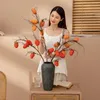 Decorative Flowers Simulation Tomatoes Artificial Cherry Fake Fruit Model Vegetable Kitchen Props Wedding Party Blueberry Faux Decorations