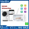 Monitorer 5 tum trådlös Baby Monitor 2 i 1 WiFi Security Video Camera Mobile Remote Control HD LCD Screen Night Vision Voice Intercom