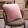 Cuscino semplice peluche per peluche peli imitazione di divano lana camera da letto sedia da ufficio sedile posteriore per la casa deco