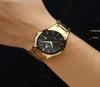 Relojes Hombre 2020 Wwoor Gold Watch Männer Luxus Herren Quarz Armbandwatch Business Watch Edelstahl wasserdichte Autodatum Clock C4670001