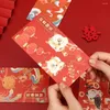 Geschenkverpackung 20pcs Stempeln des Frühlingsfestivals Red Envelope Chinesische Stil Traditioneller passender Muster Tasche