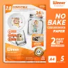 Papierwinnaartransfer Nobake Light Waterslide Transfer Papier voor laserinkjet printer afdrukbare waterstickerstickersticker voor glazen kaars