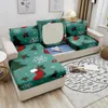 Chair Covers Christmas Sofa Seat Cushion Cover Elastic For Living Room Xmas Decor 1/2/3/4 Seaters