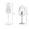 2pcs copos de casamento conjunto de estilo europeu Diamond Wine Glasses Borosilicate Glass Champagne Goble