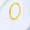 Orecchini solidi reali 999 orecchini in oro giallo 24k / nuovi orecchini d'oro di arrivo / 1.11.3g