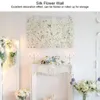 Decorative Flowers Romantic White Artificial Wall Panels Diy Silk Flower Arrangement Decoration For Wedding Party Stage Background