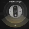 Sonnette de porte Rehent Alexa Google Annonce Tuya Video Doorbell Peephole 5000mAh Battery Infrared Door Camera avec 4,3 "Visionneuse numérique LCD