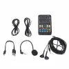 Microphones Recording Mini Sound Card Voice Changer Set Colorful LED Lights for Live Streaming