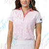 Polos 2023 Nowa koszula golfowa damska wyścigowe wyścigi z krótkim rękawem Szybkie suszenie Tshirt Polo Football Tennis Casual poliesterowa koszula