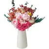 Decoratieve bloemen Natuurlijk gedroogd bloemboeket kunstmatige roos verjaardag geschenk huisdecoratie bruiloft feest talbe tafel arrangement