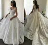 Robes 2018 Elegant Scoop en dentelle appliques Aline Robes de mariée 3dfloral Perles sans manches Tulle Hollow Vback Chapel Train plus taille Bri