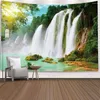 Tapisseries arbre paysage mandala tapisserie forêt mur suspendu pittoresque rideau art décor de plage natte