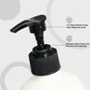 Liquid Soap Dispenser Set 2 Pack innehåller skål och 16 oz glas med pump (svart)