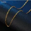 Naszyjniki vojefen oryginalne 18 -karowe naszyjniki czyste złoto o łańcuchy au750 żółty/róża luksusowa biżuteria dla kobiet choker szyi drobna biżuteria