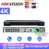 Recorder Hikvision NVR 4K 8MP 4CH 16CH DS7616NIK2/16P 8CH DS7608NIK2/8P POE Säkerhetsskyddssystem Network Video Recorder