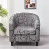 Coperture per sedie per vasca da bagno per club stampato geometrico Stretch Stretch Single divani singolo counterne con copertura per sedile Home El