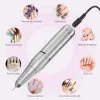 Kit High Power 45000 rpm Electric Manicure Nail Borr Raddningsbar nagelborr Hine Akryl Gel Polish Electric Nail File File Tool