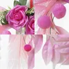 Fleurs décoratives 1pc couronne de coeur en forme de rose simulée adaptée à la décoration de la maison pendant le mariage de l'année de Pâques de la Saint-Valentin du Ramadan