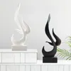 Estatuetas decorativas abstrata minimalista estátua resina escultura arte eu europeia de estilo europeu Office Decoration Acessórios