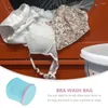 Sac à linge 2 pcs Sac en mailles Travel Zipper Keep Tness Forme Le lavage du polyester de laveuse