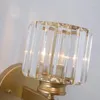 Wall Lamp IWP Modern Crystal Gold Black Luxury LED Sconce Interior Stair Light For Living Room Bedroom Corridor El