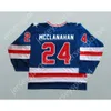 GDSIR Custom Rob McClanahan 1980 Miracle on Ice Team USA 24 Hockey Jersey New Top Ed S-M-L-XL-XXL-3XL-4XL-5XL-6XL