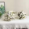 Wedding Flowers Bridal Bouquet For Bride Bridesmaids White Roses Artificial Marriage Accessories Party Table Decoration