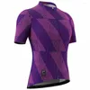 Tävlingssatser snabba torr kvinnors cykeltröja CS3103 Purple och Souke Cycling Bib Shorts BS1500 Black Full Set