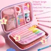 Casi 3d Eva Unicorn Cute Pencil Case Cartoon Box Box Girls Color Pencil Box Student Pen Case School Supplies Gift