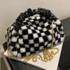 Shoulder Bags Luxurious Fashion Trend Checkered Crossbody Handbag Simplicity Leisure Grace Plush Faux Fur Soft Leopard Tote Bag