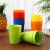 Disposable Cups Straws Reusable Coloured Drinking Tumblers Break- Resistant Beer Holding 15pcs Hard Plastic