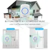 Doorbells Cacazi Wireless Waterproof Doorbell 300m Range Us Eu Uk Plug Home Intelligent Door Bell 60 Chimes 0110db Cordless Calling Bell