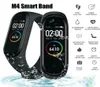 M4 Fitness Tracker Smart Watch Sport Heart Rate Pression Hyperal Monitor Santé Bande de bracelet imperméable pour iOS Android Phon1729899