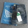 Mäns jeans tungvikt denim för män Autumn Winter Thicken Thermal Warm Vintage Washed Pants Youth Manliga raka flockbyxor