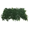 Dekorativa blommor konstgjorda grönt gräs fyrkantig plast gräsmatta växt vägg hem dekoration simulerade trädgård gård staket lövpanel 40x60 cm