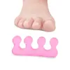 Nouveau 2024 3 paires Silicone Toe Séparation Séparateur de gel séparateur Flexible Finger Silicone Forme douce pour la manucure Tool à ongles de pédicure -