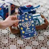 Kaarsenhouders jaar tafel confetti hanukkah decoratie houder partijbenodigdheden