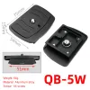 Monopodi Metal Quick Release Plate per Velbon QB5W V7000 V9000 CX999B Nikon CX560 Tripode o S5000 5000