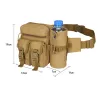 Accessoires Taktische Männer Taille Pack Wanderwasserflasche Mobile Beutel Outdoor Molle Tarnarme Armee Militärjagd Klettern Nylongürtelbeutel